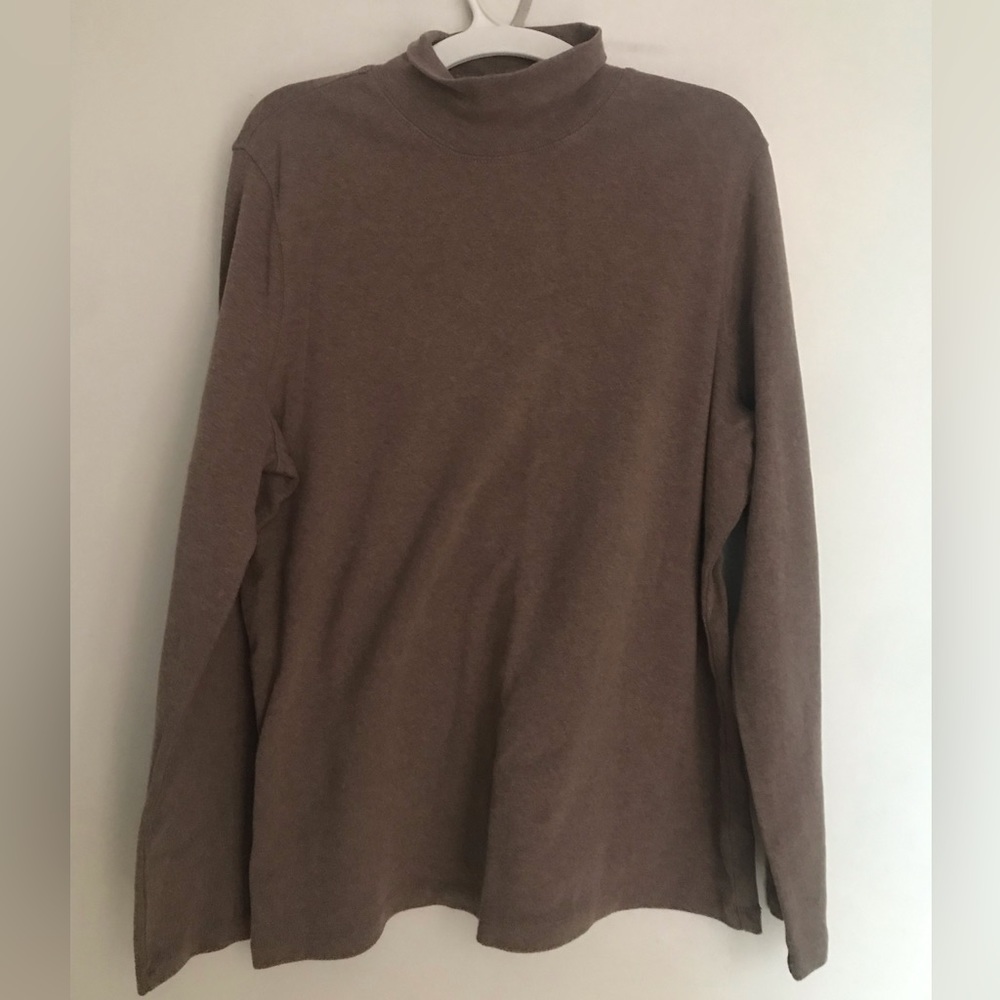 LIGHT GREY - NIB Pendleton Mock Turtleneck, Heathered LIGHT GREY, size L
